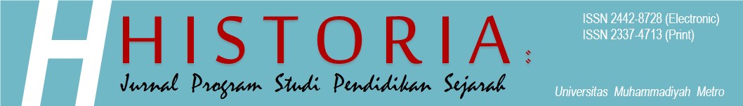 HISTORIA: Jurnal Program Studi Pendidikan Sejarah